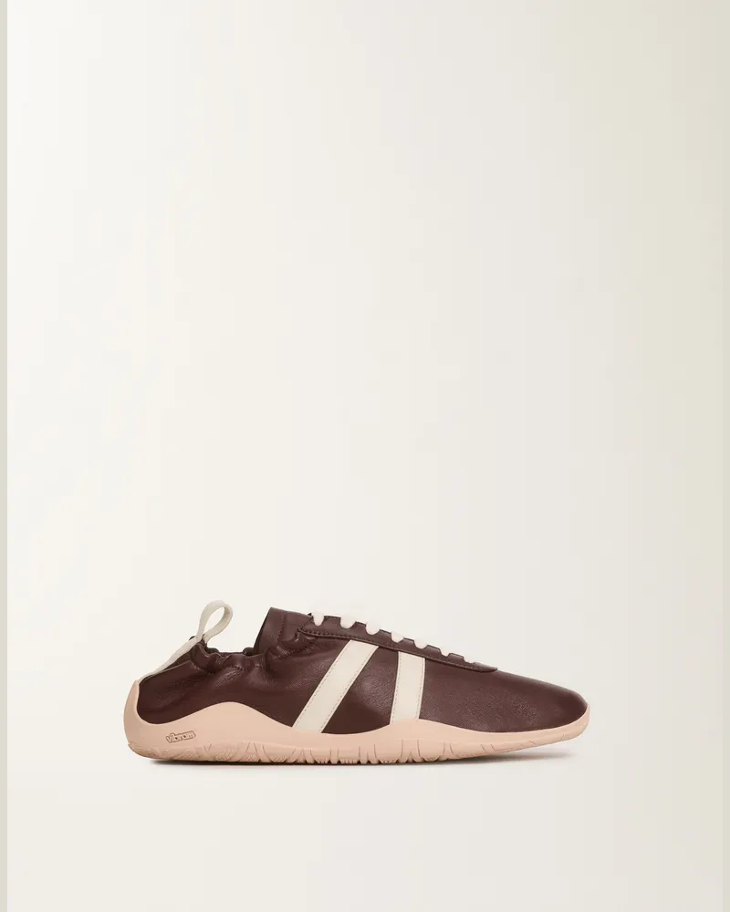Fabiana Filippi Vintage-sneaker Aus Nappaleder, Ebenholz - Frau Sneakers Weiß Weiß