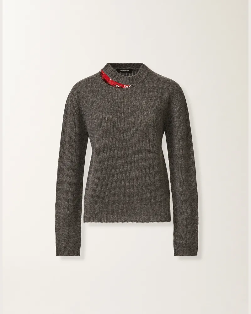 Fabiana Filippi Kaschmirpullover, Onyx - Frau Strickwaren Grau Grau