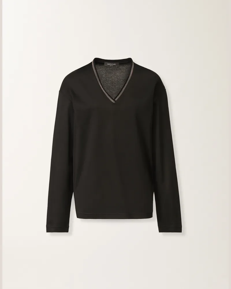 Fabiana Filippi Jersey-top, Schwarz - Frau T-shirts & Tops Schwarz Schwarz