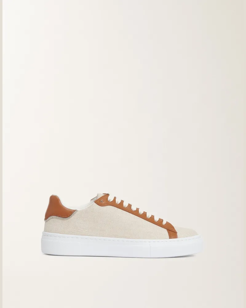 Fabiana Filippi Sneaker Aus Canvas Und Leder, Lederbraun - Frau Sneakers Braun Braun