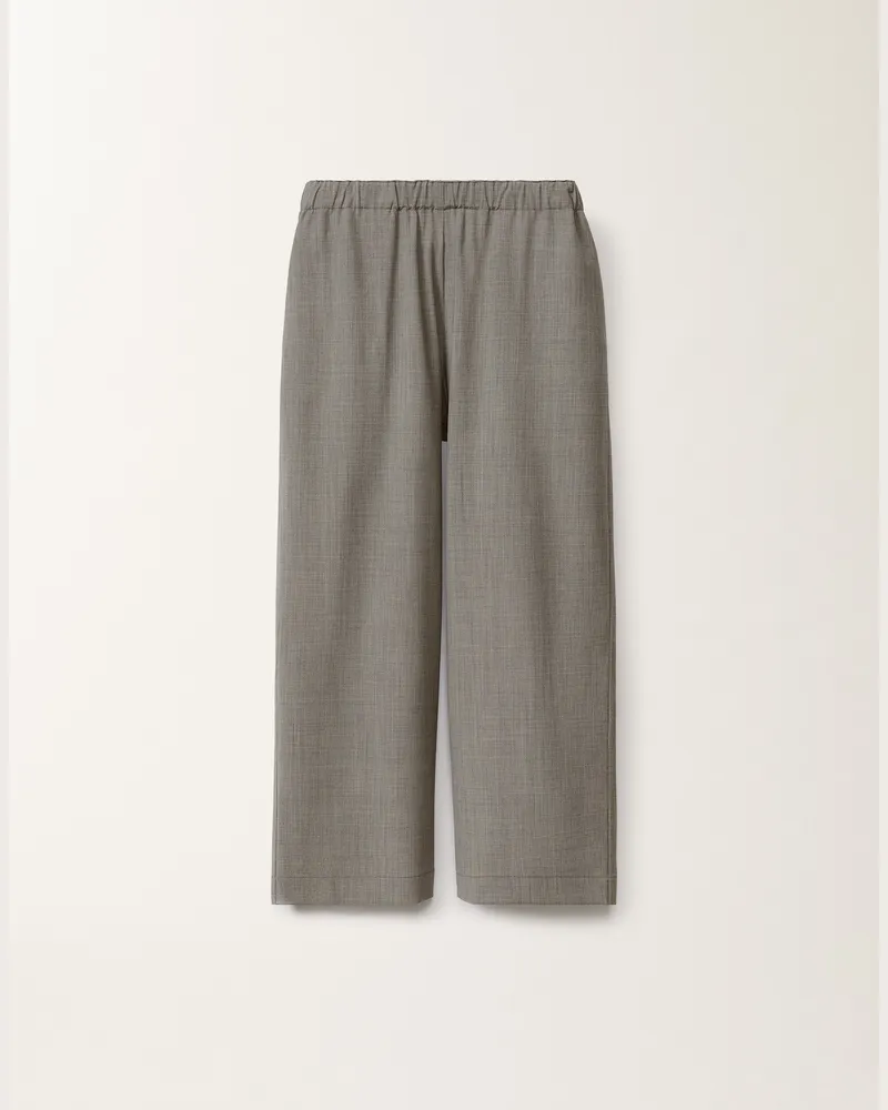 Fabiana Filippi Hose Trevi Aus Cool Wool, Felsgrau Meliert - Frau Hosen Grau Grau