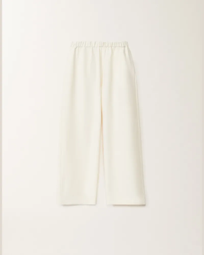 Fabiana Filippi Hose Trevi Aus Tecno Tailoring, Buttergelb - Frau Hosen Weiss Weiss