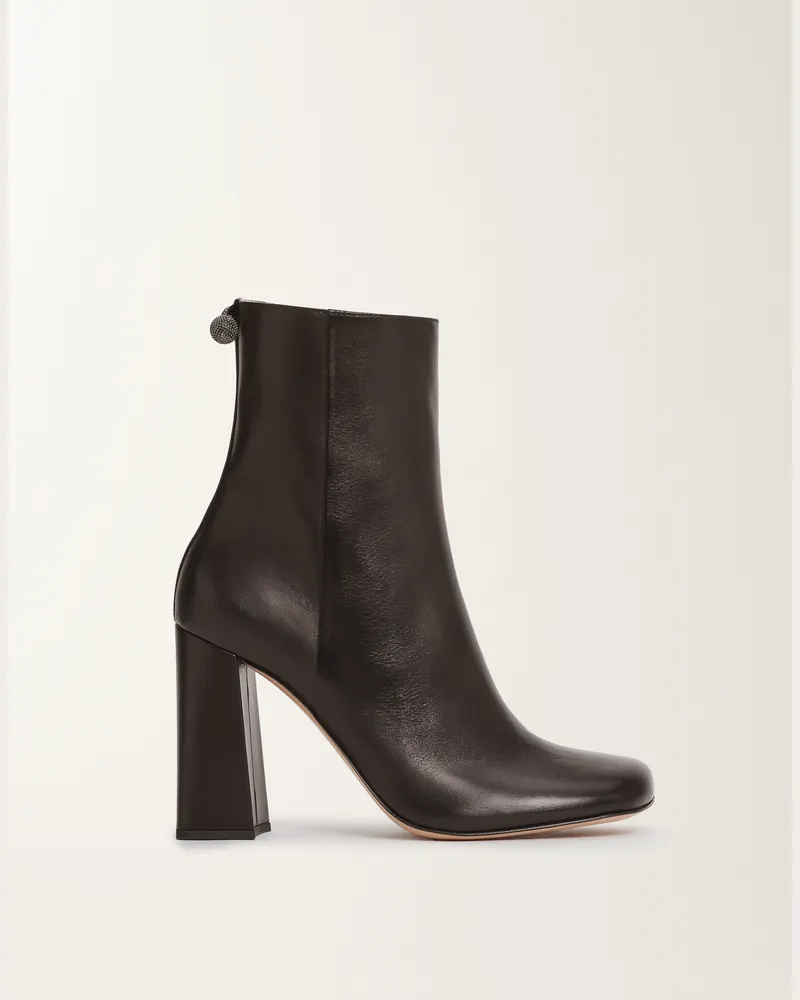Fabiana Filippi Stiefeletten Aus Nappaleder, Schwarz - Frau Pumps Schwarz Schwarz