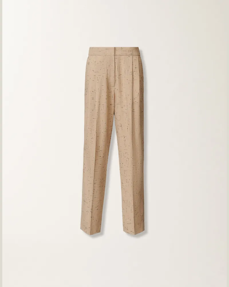 Fabiana Filippi Hose Aus Geknöpftem Tailoring, Ahornfarben - Frau Hosen Beige Beige