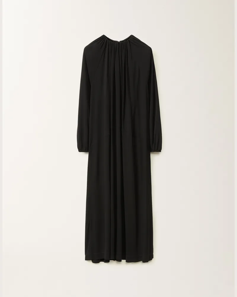 Fabiana Filippi Kleid Aus Jersey In Viskose, Schwarz - Frau Kleider Schwarz Schwarz