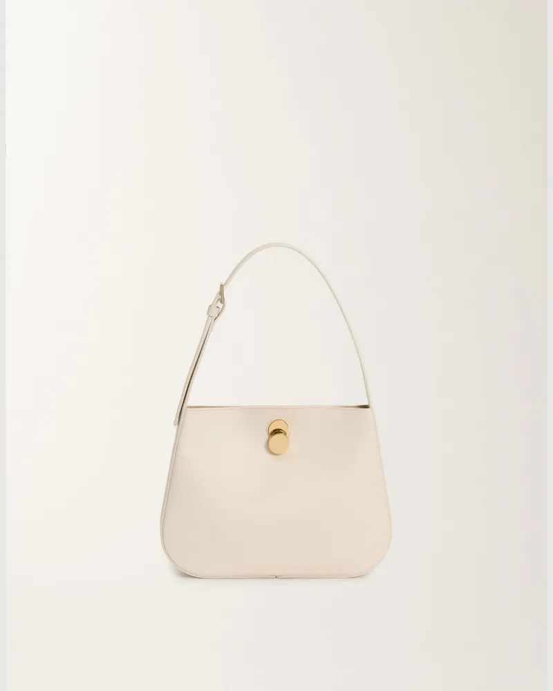 Fabiana Filippi Hobo Tasche Eclissi Aus Kalbsleder, Buttergelb - Frau Umhängetaschen Butter Butter
