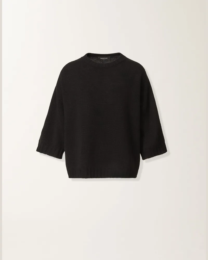 Fabiana Filippi Kaschmir-t-shirt, Schwarz - Frau Strickwaren Schwarz Schwarz