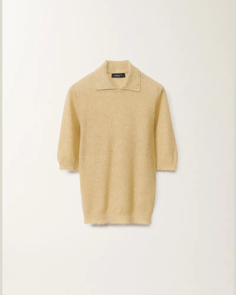 Fabiana Filippi Pullover Aus Mohair, Gold - Frau Strickwaren Gelb Gelb