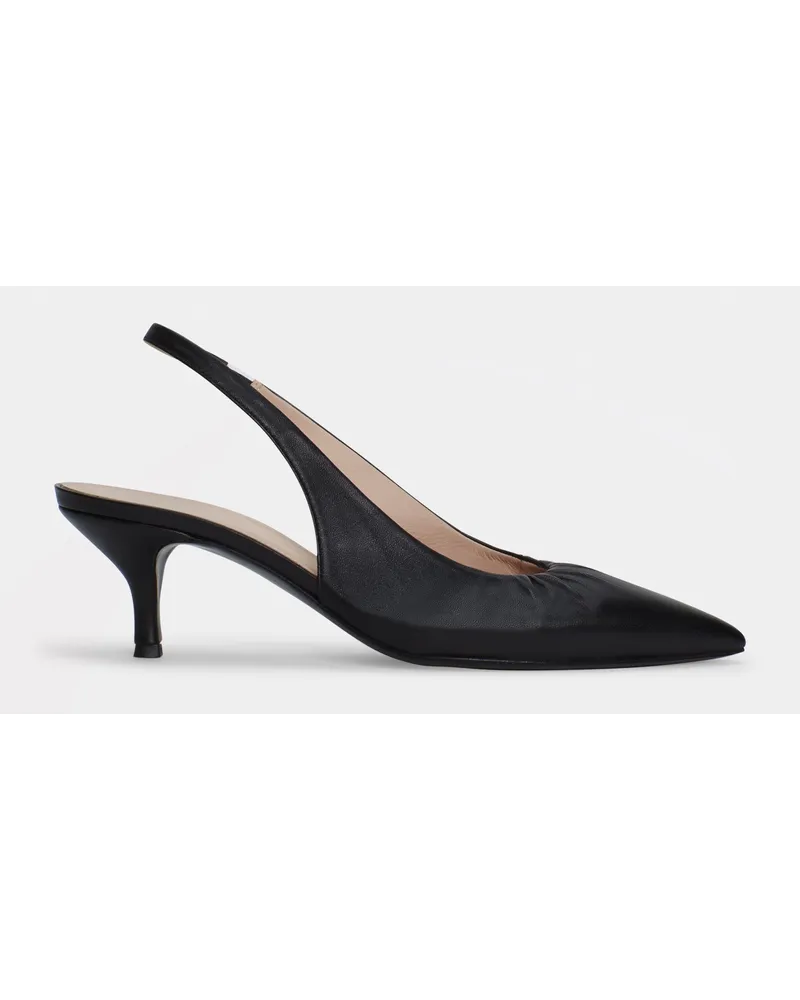 Fabiana Filippi Slingback aus Leder Schwarz