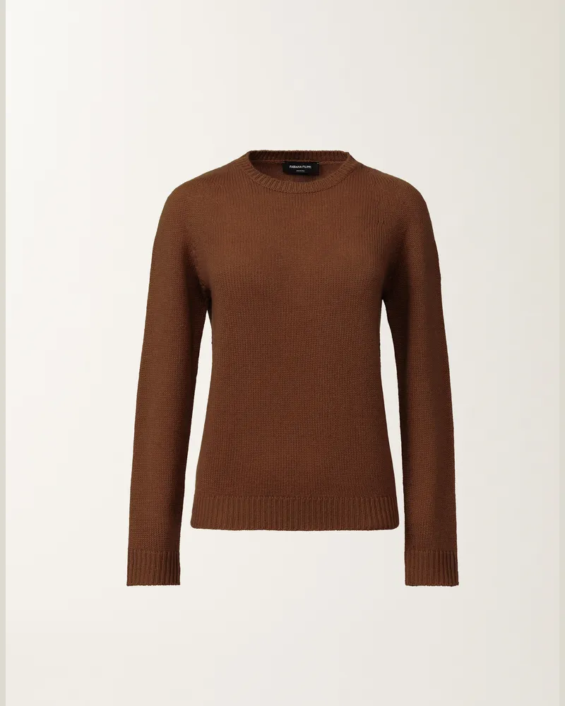 Fabiana Filippi Pullover Aus Kaschmir, Mahagonibraun - Frau Strickwaren Braun Braun