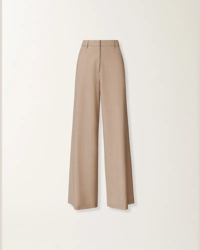 Fabiana Filippi Spoleto-hose Aus Bi-elastischer Frescowolle, Ahorn - Frau Hosen Beige Beige