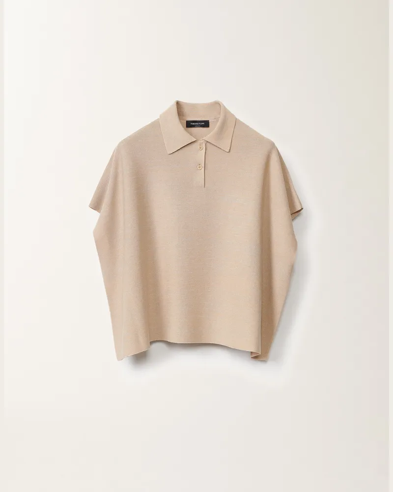 Fabiana Filippi Poloshirt Aus Baumwolle Mit Lurex, Sand - Frau Strickwaren Sand Sand