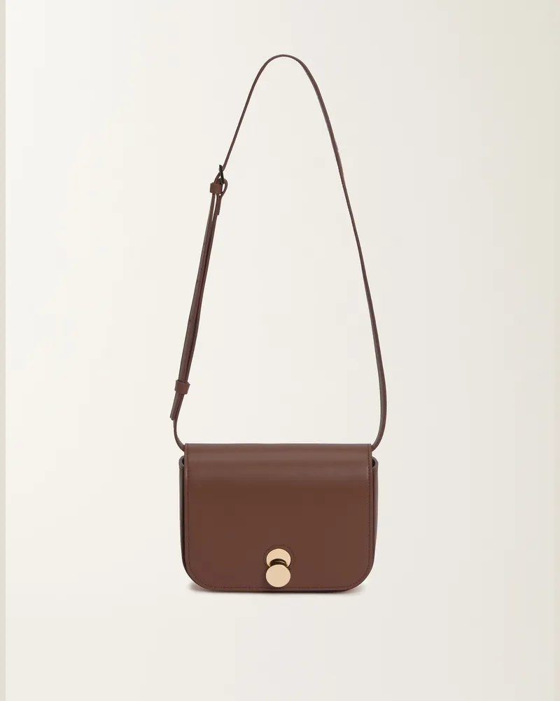 Fabiana Filippi Messenger Bag Eclissi Aus Kalbsleder, Ebenholzbraun - Frau Umhängetaschen Braun Braun