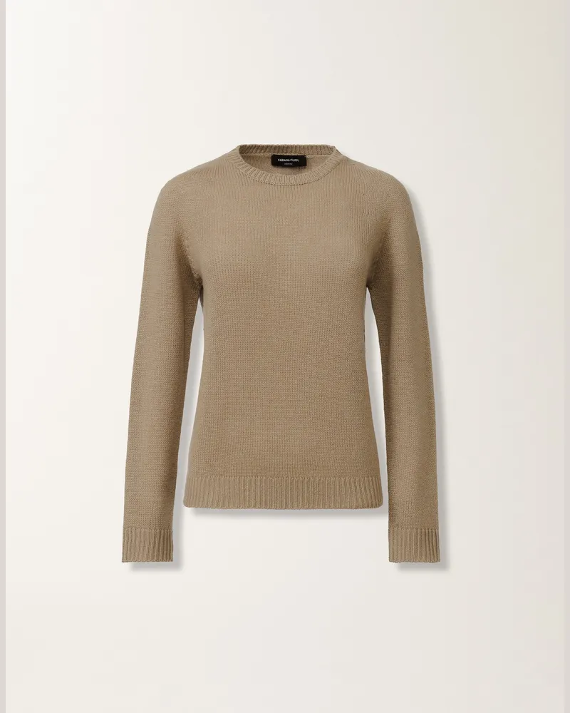 Fabiana Filippi Pullover Aus Kaschmir, Oliv - Frau Strickwaren Braun Braun