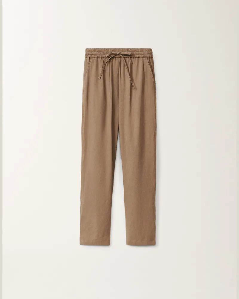 Fabiana Filippi Hose Aus Stretch-leinen-viskose, Taupe - Frau Hosen Taupe Taupe