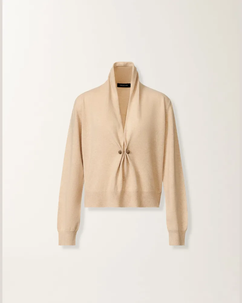 Fabiana Filippi Sweater In Platin, Kordel - Frau Strickwaren Beige Beige