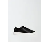 Grained Leather Sneakers And Brilliant Detail - Frau Sneakers