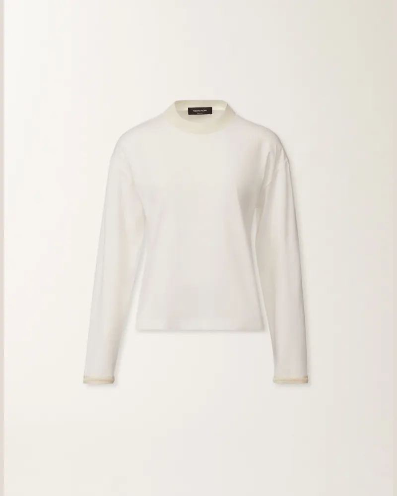 Fabiana Filippi Jersey-top, Optikweiß - Frau T-shirts & Tops Weiß Weiß
