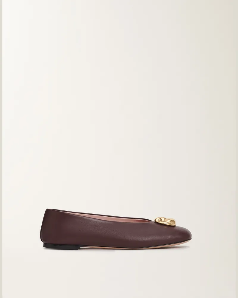 Fabiana Filippi Ballerina Aus Nappaleder, Ebenholz - Frau Flache Schuhe Weiß Weiß