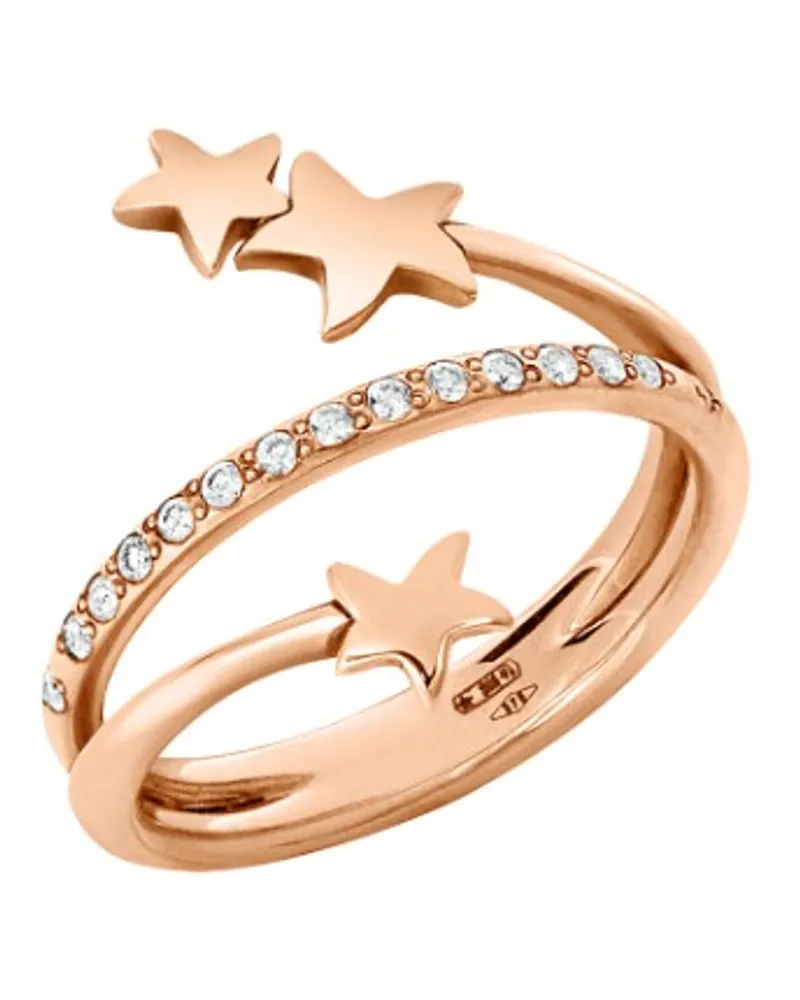 DoDo RING SPIRALE STELLINA ROSÉGOLD UND DIAMANTEN Roségold
