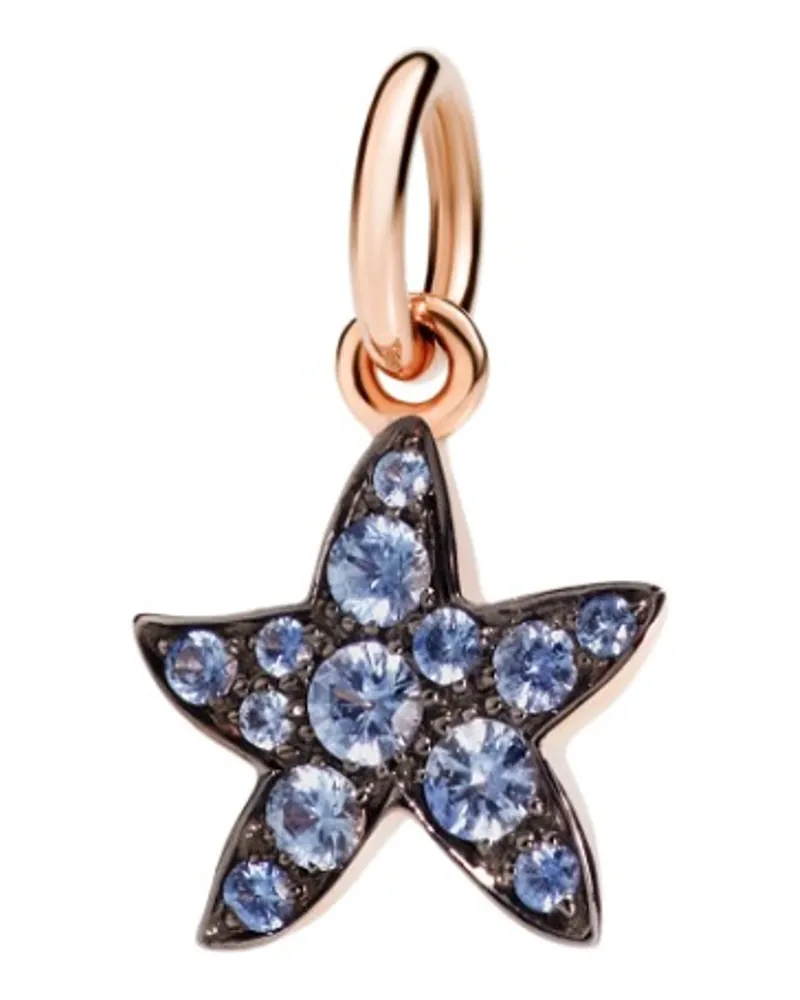 DoDo ANHÄNGER STELLINA ROSÉGOLD UND SAPHIRE Blau