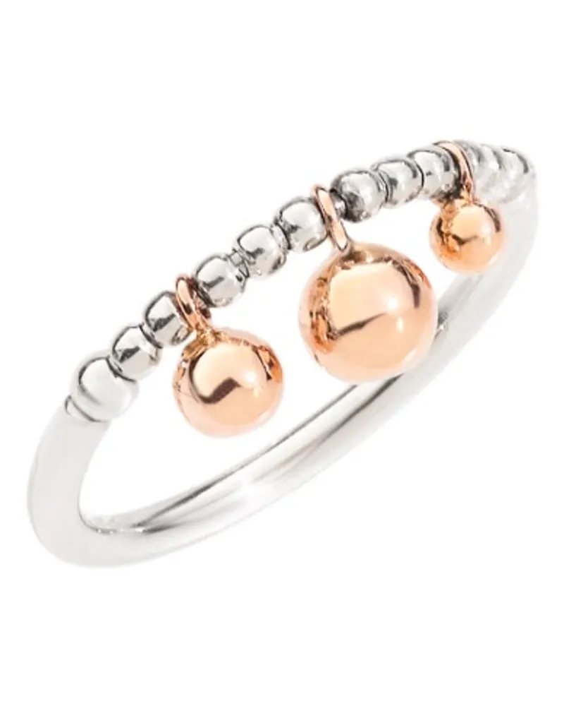 DoDo RING BOLLICINE SILBER UND ROSÉGOLD Rose