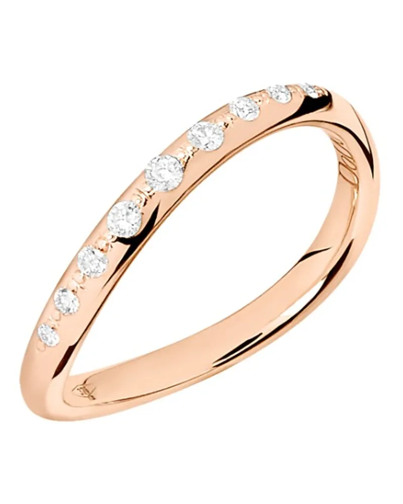 DoDo RING ESSENTIALS ROSÉGOLD UND WEISSE DIAMANTEN Roségold