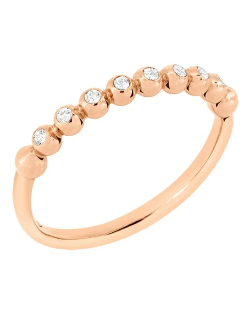 DoDo RING BOLLICINE ROSÉGOLD UND WEISSE DIAMANTEN Roségold