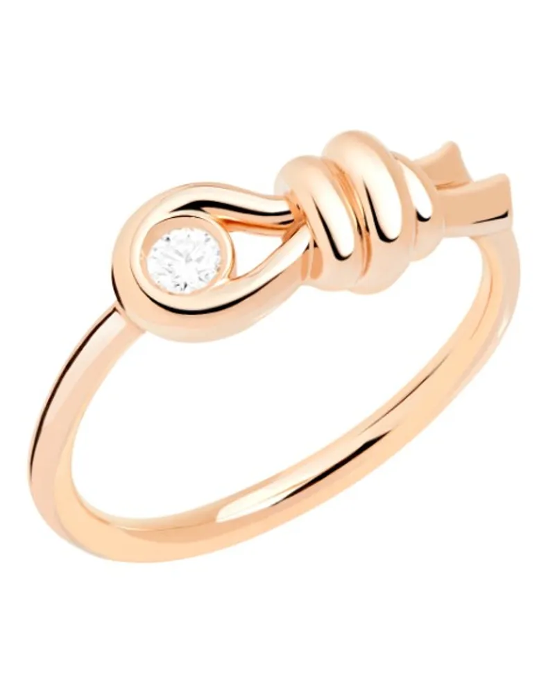 DoDo RING NODO ROSÉGOLD UND WEISSER DIAMANT Roségold