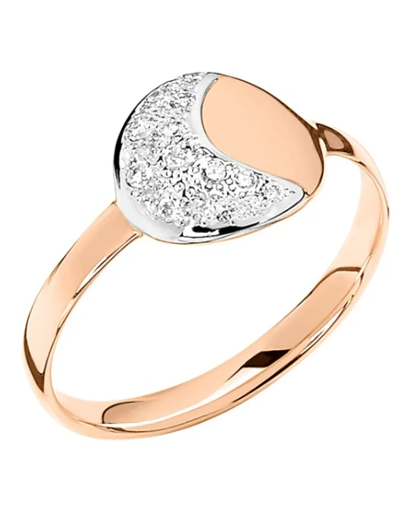 DoDo RING MOON&SUN ROSÉGOLD UND WEISSE DIAMANTEN Roségold