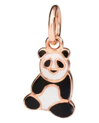 DoDo ANHÄNGER PANDA ROSÉGOLD UND EMAILLE Schwarz