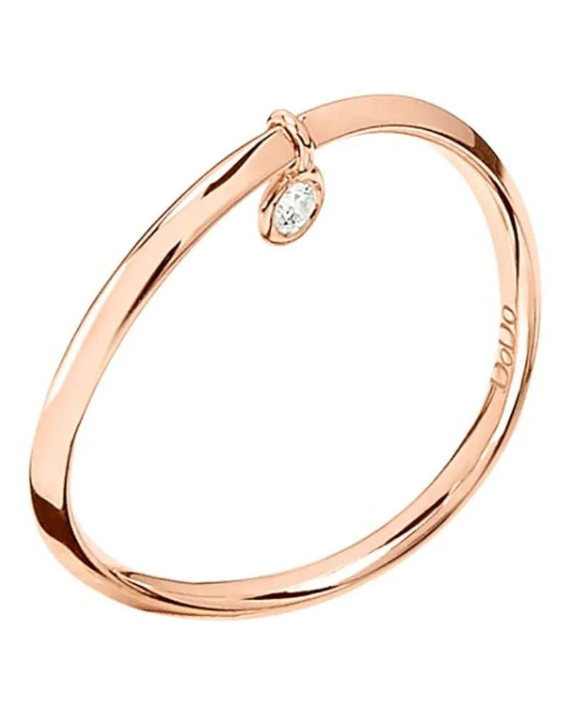 DoDo RING ESSENTIALS ROSÉGOLD UND WEISSER DIAMANT Roségold
