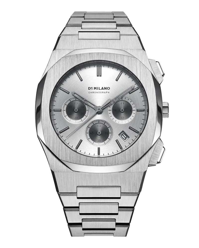 D1 Milano Watch Chronograph 41.5 Mm - Charcoal Grey Black