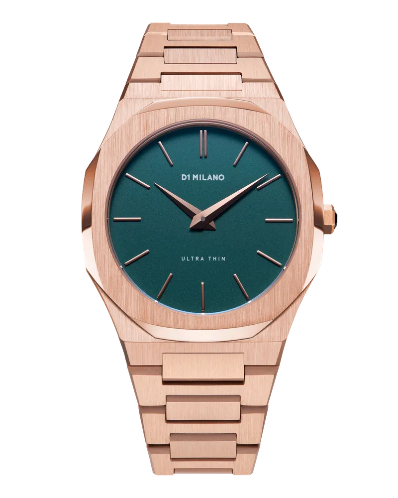 D1 Milano Watch Ultra Thin Bracelet 38 Mm - Forest Green