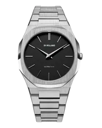 D1 Milano Watch Ultra Thin Bracelet 40 Mm - Re_silver Black