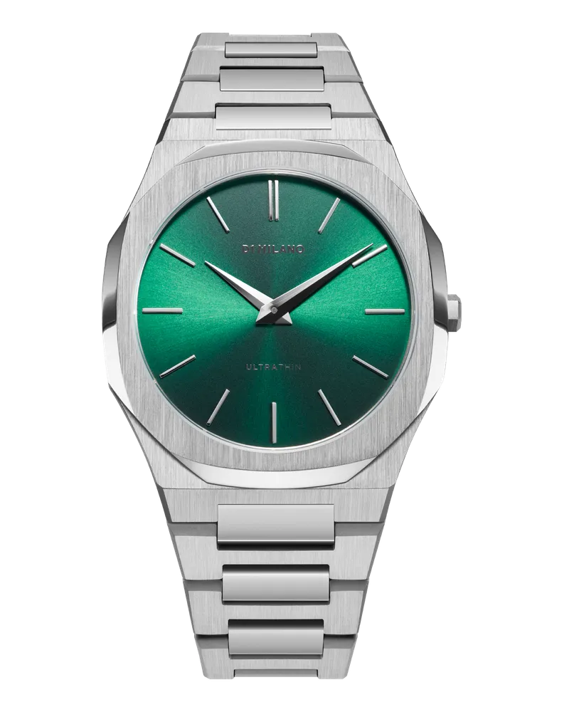 D1 Milano Watch Ultra Thin Bracelet 40 Mm Scarabeo Green