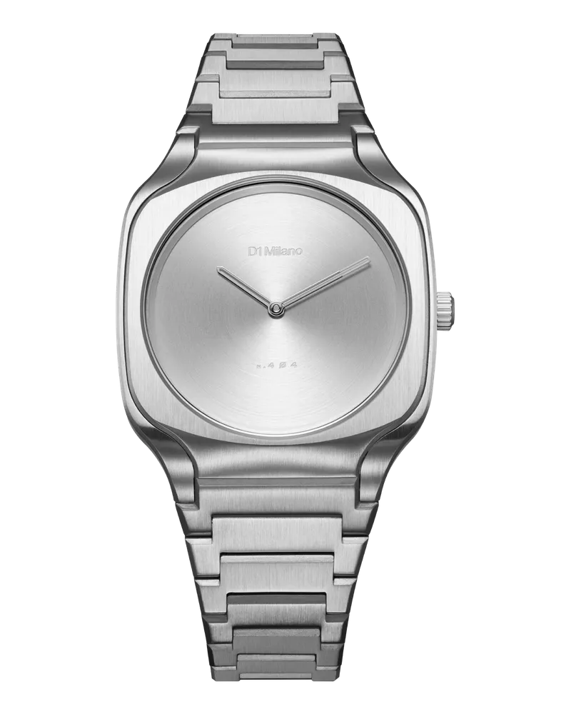 D1 Milano Watch Square Bracelet 37 Mm - Grey Frame Silver