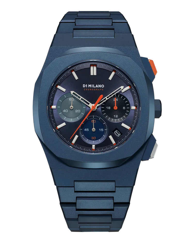 D1 Milano Watch Chronograph 41.5mm - Nox Orange