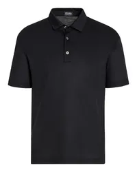 Ermenegildo Zegna Poloshirt aus High Performance Wollpiqué in Marineblau Marineblau