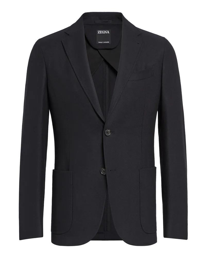 Ermenegildo Zegna Trofeo Cashmere Blazer in Schwarz Schwarz