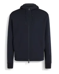 Ermenegildo Zegna Hoodie aus High Performance Wollmischung in Marineblau Marineblau