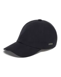 Ermenegildo Zegna Baseballcap Aus Leinen In Dunkelblau Dunkelblau