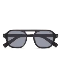 Ermenegildo Zegna Aurora II Sonnenbrille aus Acetat in transparentem Dunkelgrau Transparentes