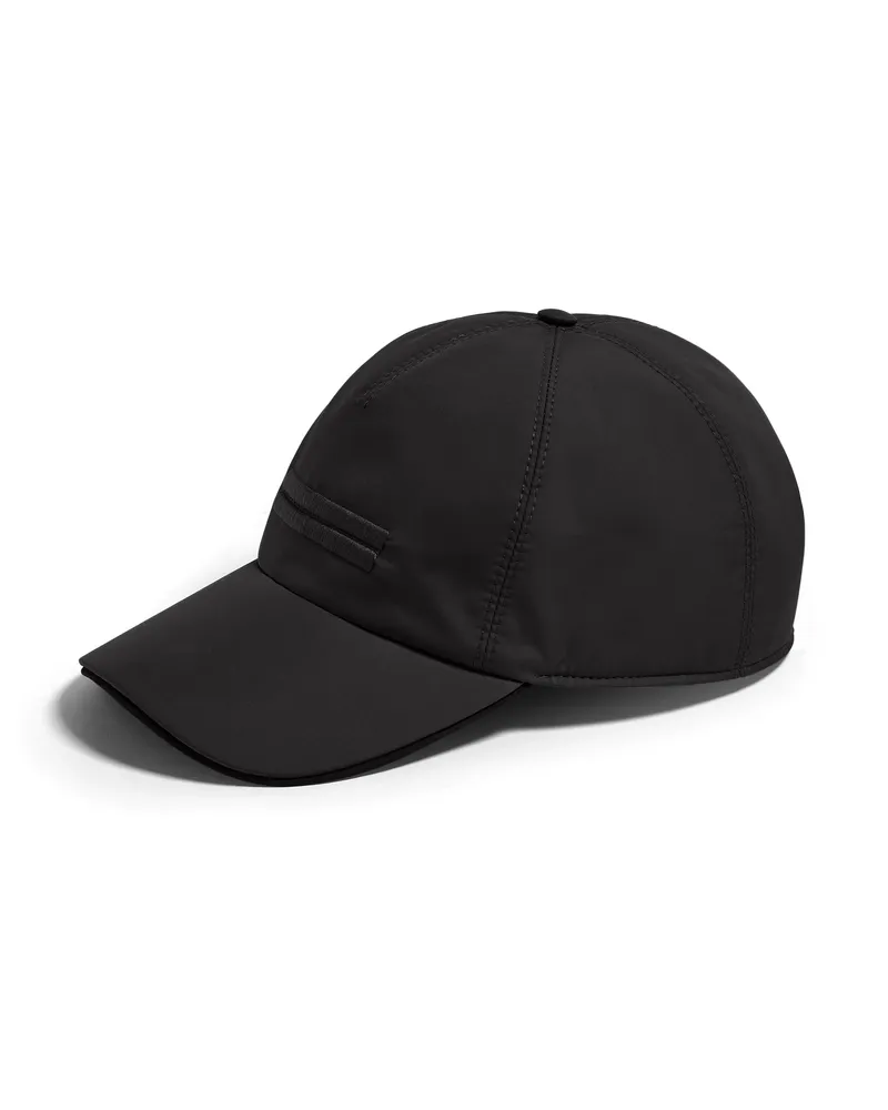 Ermenegildo Zegna Baseballcap aus technischem Material in Schwarz Schwarz