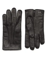 Ermenegildo Zegna Handschuhe aus Leder in Schwarz Schwarz