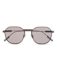 Ermenegildo Zegna Sonnenbrille aus Metall in antikem Foliage Antikes