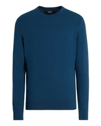 Ermenegildo Zegna Rundhalspullover aus 12milmil12 Wolle in Aquamarin Aquamarin