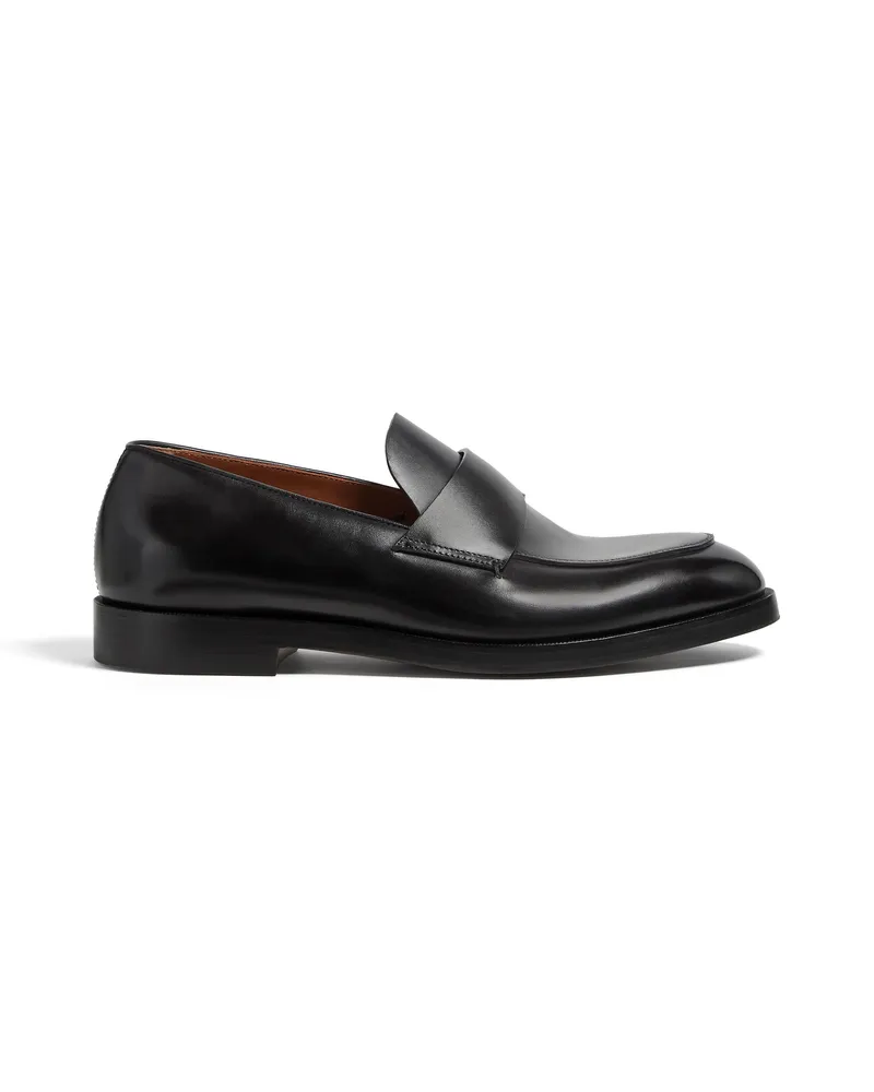 Ermenegildo Zegna Torino Loafer aus Leder in Schwarz Schwarz