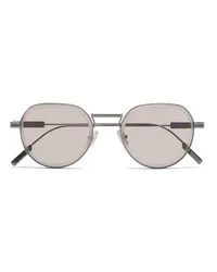 Ermenegildo Zegna Sonnenbrille aus Metall in Gunmetal Gunmetal