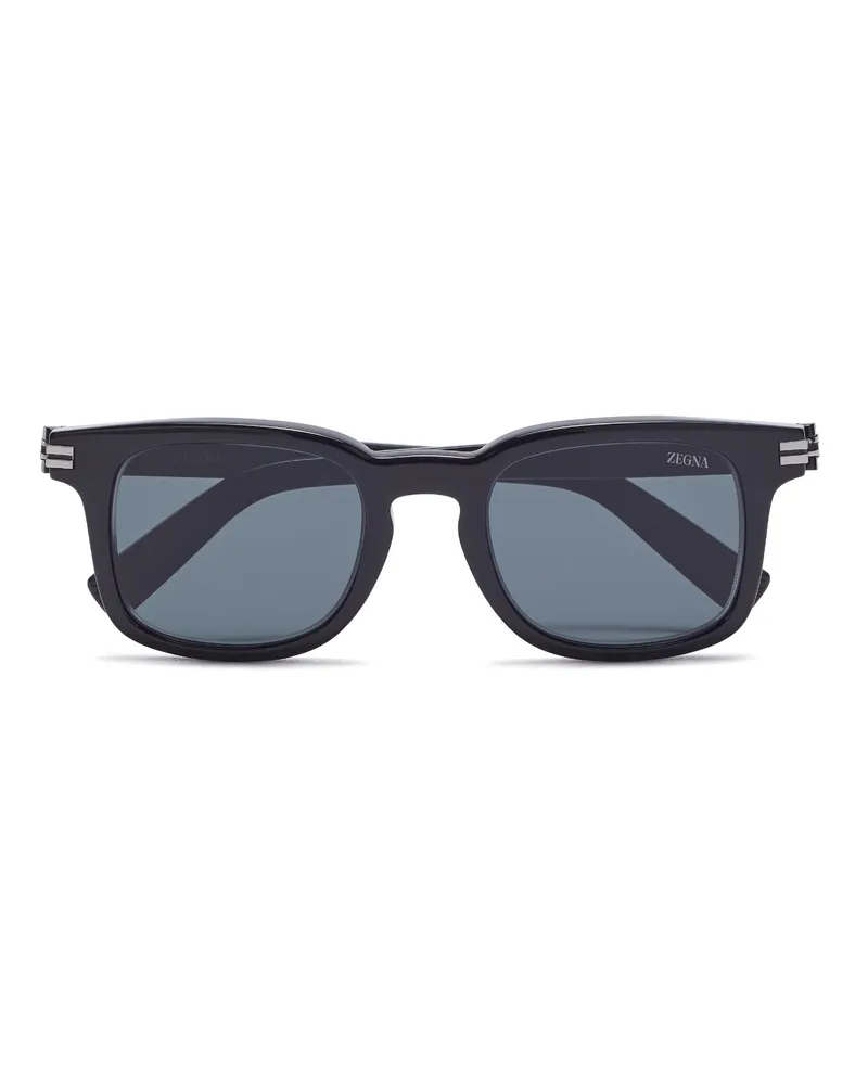 Ermenegildo Zegna Sonnenbrille aus Acetat in Schwarz Schwarz